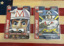 Auto World Speed Racer Mach 5 Racer X Shooting Star 2 Slot Cars 1:64