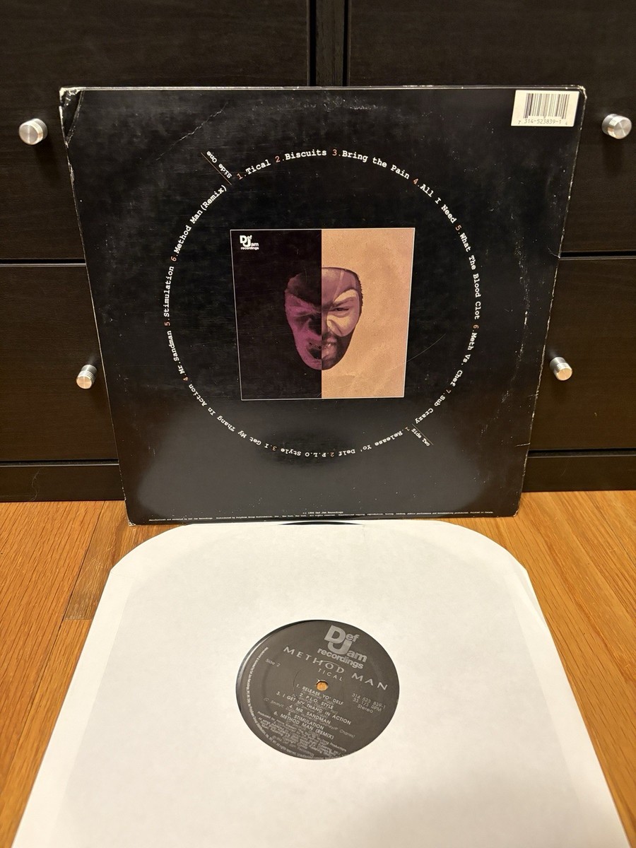 METHOD MAN - Tical Vinyl LP Rare Hip Hop Rap 1994 OG Wu Tang Clan