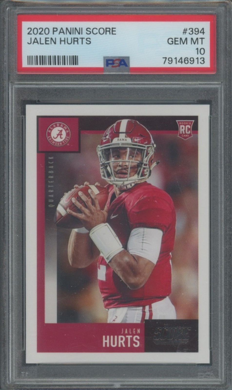 Jalen Hurts Panini Score #394 Base