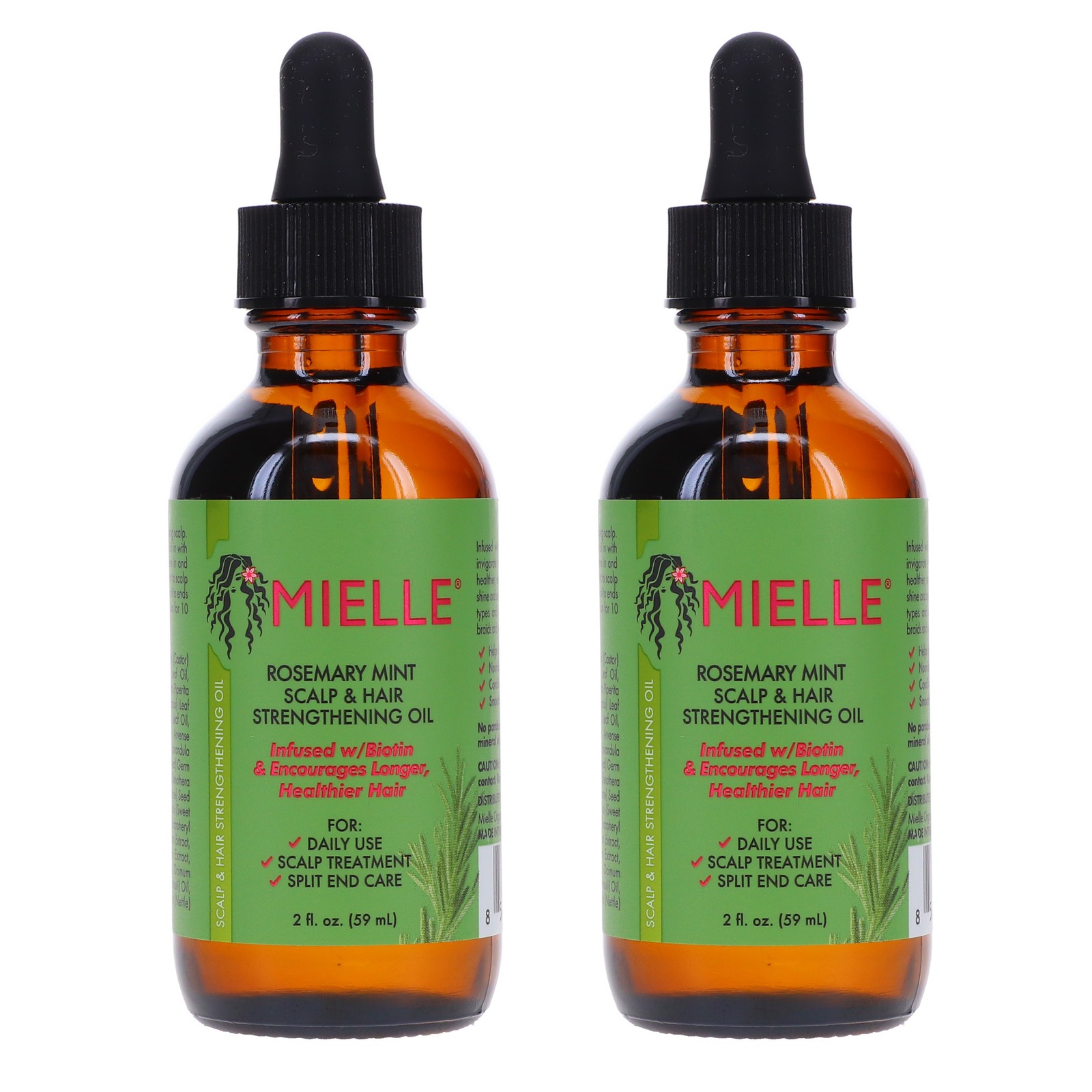 Mielle Organics Rosemary - Mint Scalp - Hair Strengthening Oil 2 oz 3 Pack 6090₽