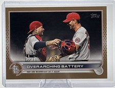 2022 Topps Overarching Battery Gold /2022 Molina & Wainwright #473 Free Shipping