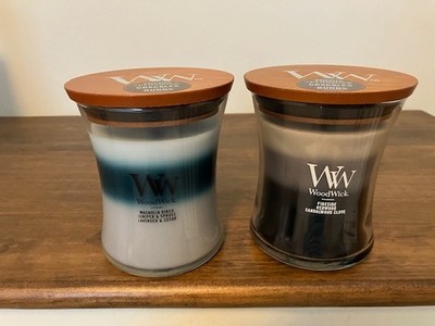 UNION ビンディング TRILOGY WARM GARY M Warm Woods WoodWick Trilogy 10 Oz Scented Jar Candle - 3 in One
