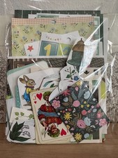 Green Theme Junk Journal Kit Botanical Ephemera Nostalgic Craft Treasure Retro