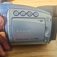 Canon ZR80 MiniDV Camcorder Silver 18x Optical 360x Digital Zoom Night Mode