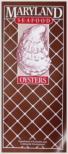 Libro de cocina Maryland Seafood & Oyster folleto Annapolis MD 1970s