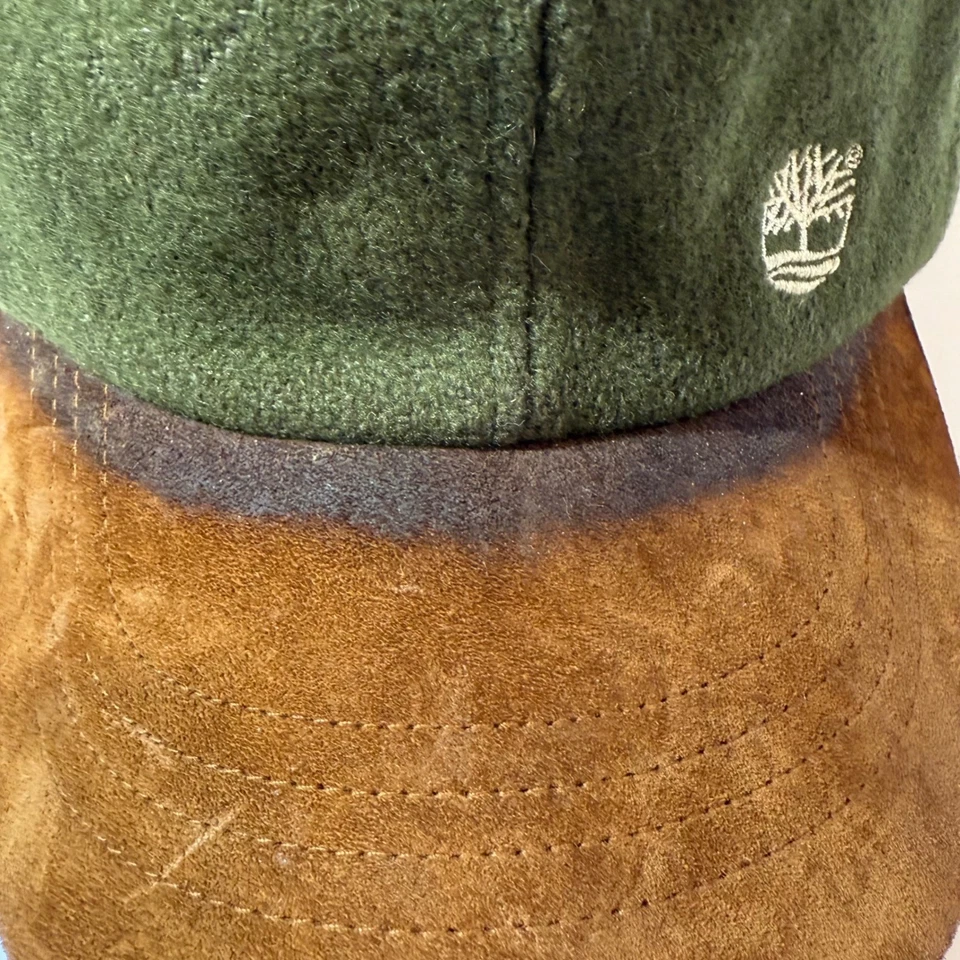 Gorra de béisbol vintage Timberland Weathergear mezcla de lana gamuza verde hecha en EE. UU. Foto 2 de 4