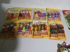 4 Packs Pez Party Favors Candy Dispenser Lot Of 7