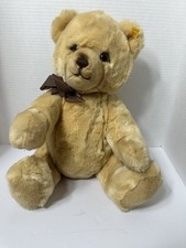 Petsy Steiff Bear With Ear Button Tag Vintage Jointed 0233/35 17" Tall Standing
