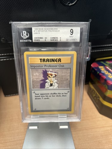 Impostor Professor Oak (Shadowless) graded BGS 9 for sale on eBay