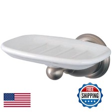 Kingston Brass BA1755SN Heritage Soap Dish, 5-1/2-Inch, Brushed Nickel