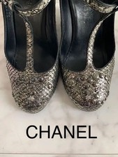CHANEL Pumps US 5.5 EU 35.5 Multicolor Textile