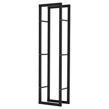 Image of HOMCOM 150cm Metal Firewood Log Holder Rack Elevated Design, Refurbished