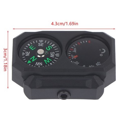 Compass Mini 20MM Guide Thermometer Compass Thermometer Toy Decorative Model