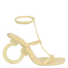 Sandalias Ferragamo Elina Correa en T Gancini, Talla 6 C