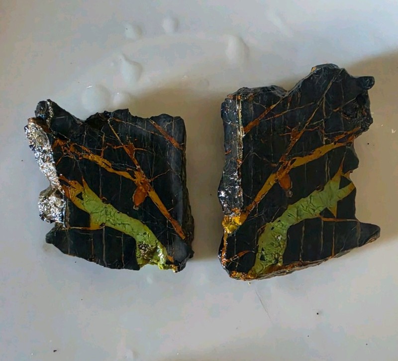152 Gr. Natural BLACKJACK TURQUOISE ROUGH Slabs Tonopah, Nevada Ottesons Claim