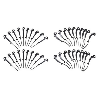20Pcs Plastic Gutter Guard Clips Mesh Anchors Replacement Gutter Brush Clamps