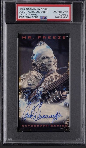 1997 Skybox Batman Arnold Schwarzenegger Autograph Rare Auto PSA Auth/ 9 Auto!