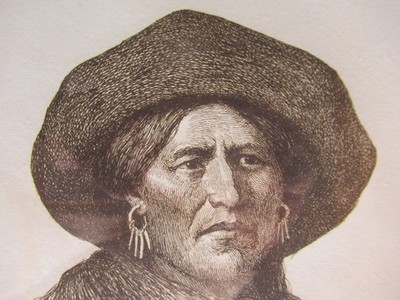 Joseph Henry Sharp Standing Deer Zinc Plate Etching from a Edition of 250 - BIN