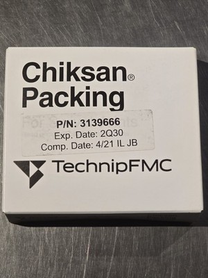Genuine OEM TechnipFMC Chiksan Packing Part# 3139666 (IN DATE) - NEW