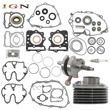 For Honda 400EX ENGINE REBUILD KIT CRANKSHAFT CYLINDER PISTON GASKET 1999-2004