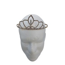 Rhinestone Quincea era Prom Queen Crown Tiara EUC