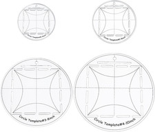 4Pcs Circle Quilting Template 4/5/8/10 Inch round Acrylic Circle Ruler Clear rou