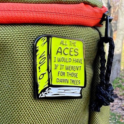Disc Golf Pins Book Of Almost Aces Vol 6 Pin - Metal Butterfly