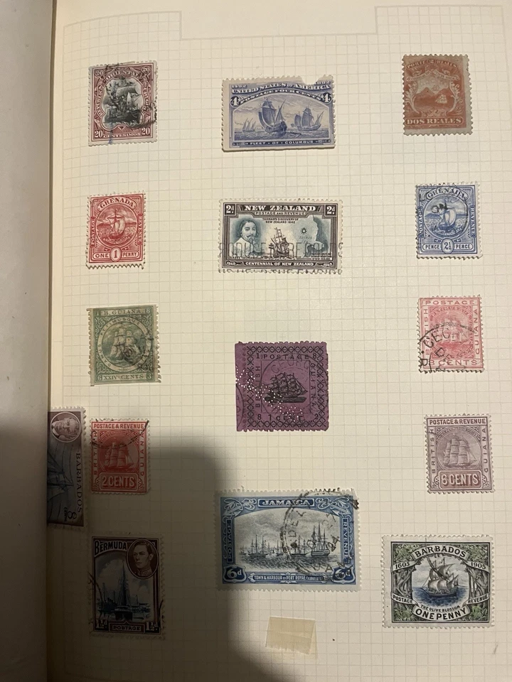 Superb British Empire + World Lot On Album Pages - Good Oz States, Malaya, USA.. - Image 3 of 4