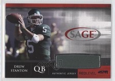 2007 SAGE Auto Football Jerseys Red 25/99 Drew Stanton #J16 0v1