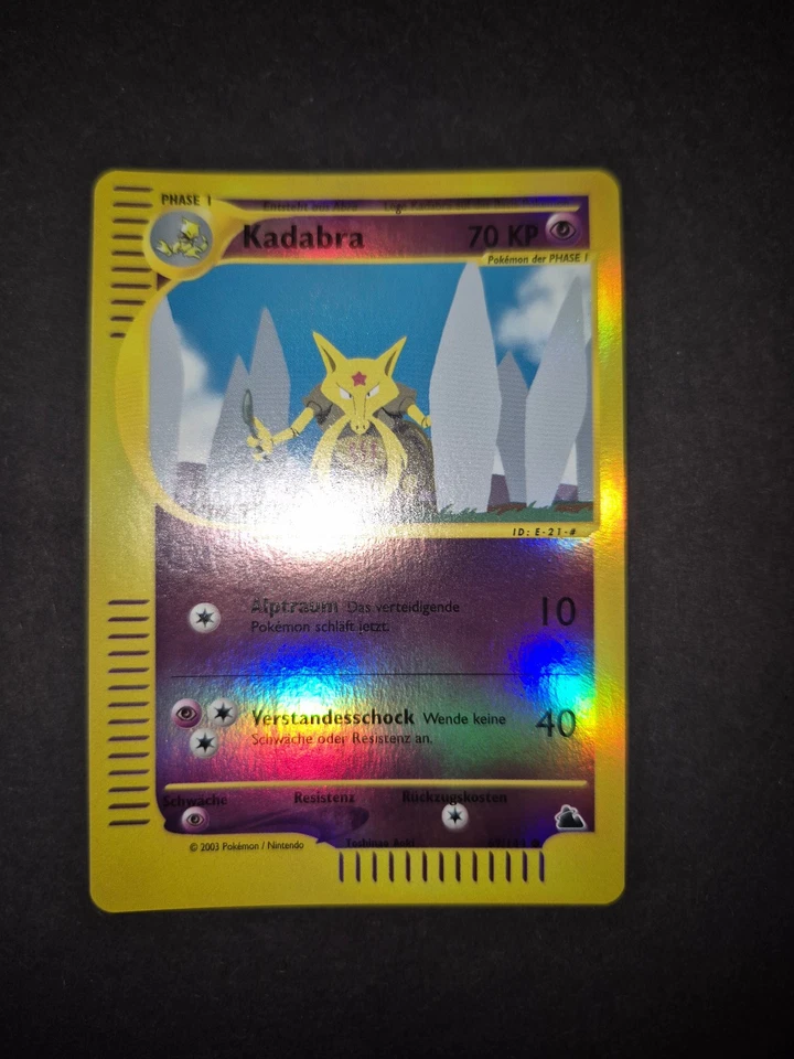 Kadabra Skyridge Reverse Holo Deutsch Common Pokemon 69/144 - Bild 2 von 4