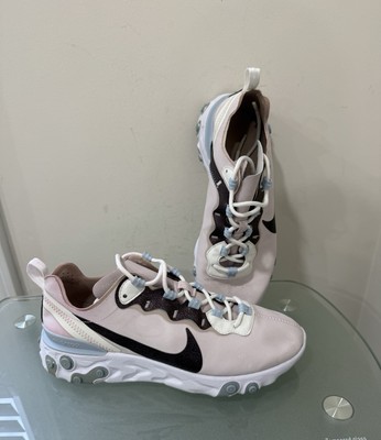 Women's NIKE React Element 55 SE 'CN3591-600' Rose/Fossil Sneakers Size US 6.5