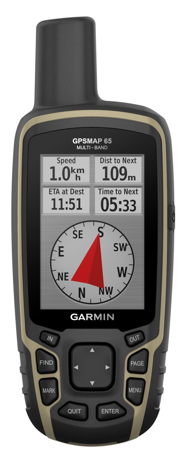 Garmin GPSMAP 65s Outdoor GPS With Compass and Altimeter 010-02451-11