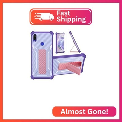Aroepurt Case for Redmi Note 7 Phone Case Stand Cover [with Tempered Glass Scree