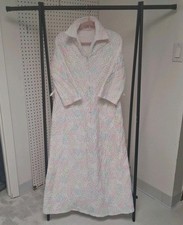 Vintage 50s Heirloom Quilted Housecoat Prairie Grannycore Robe Cottagecore