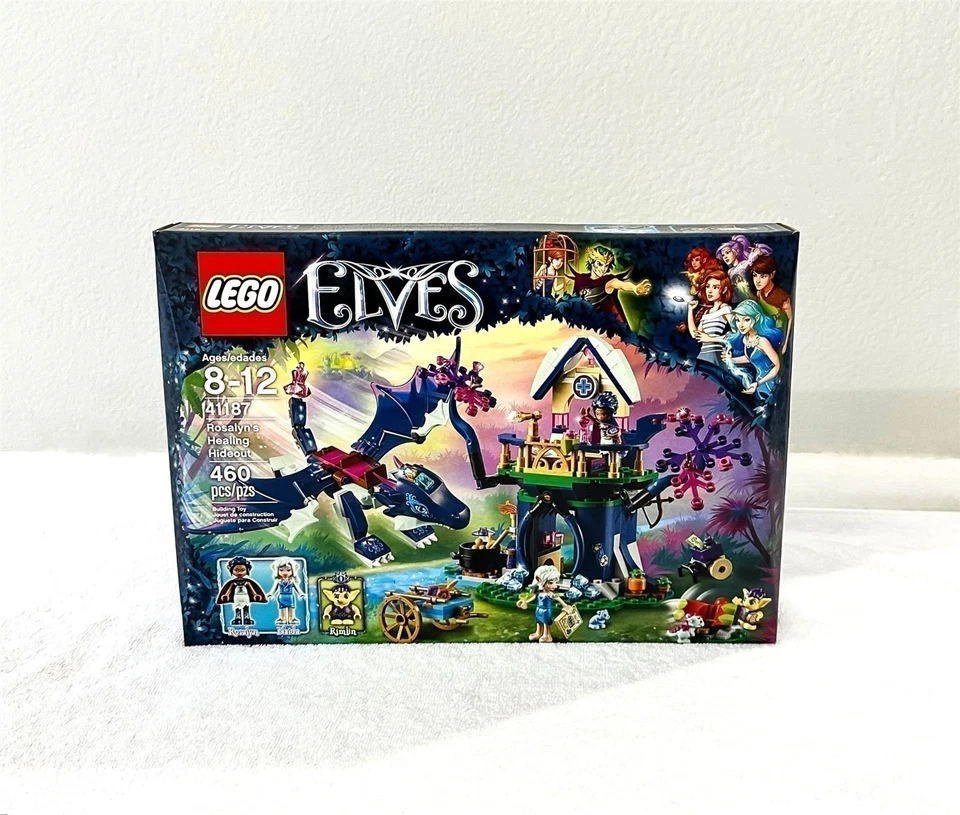 LEGO ELVES ROSALYN'S HEALING HIDEOUT 41187 SAPHIRE DRAGON MINT SEALED RETIRED - Image 2 of 4