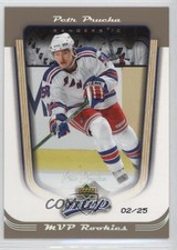 2005-06 Upper Deck MVP MVP Rookies MVP Platinum 2/25 Petr Prucha #419 0c3