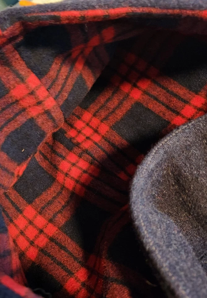 Gabardina vintage años 60 LodenFrey Munich lana forrada con capucha azul marino para hombre L/XL Foto 3 de 4