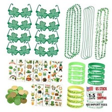 152Pcs St. Patricks Day Accessories Party Favor Set, Shamrock Glasses, Irish