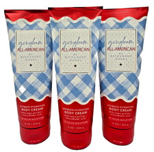 NEW Bath  Body Works Lot of 3 Tubes Gingham All American Body Cream Lotion 8 oz