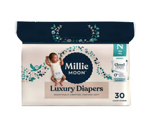 Millie Moon Luxury Diapers, Size Newborn, 30 Count
