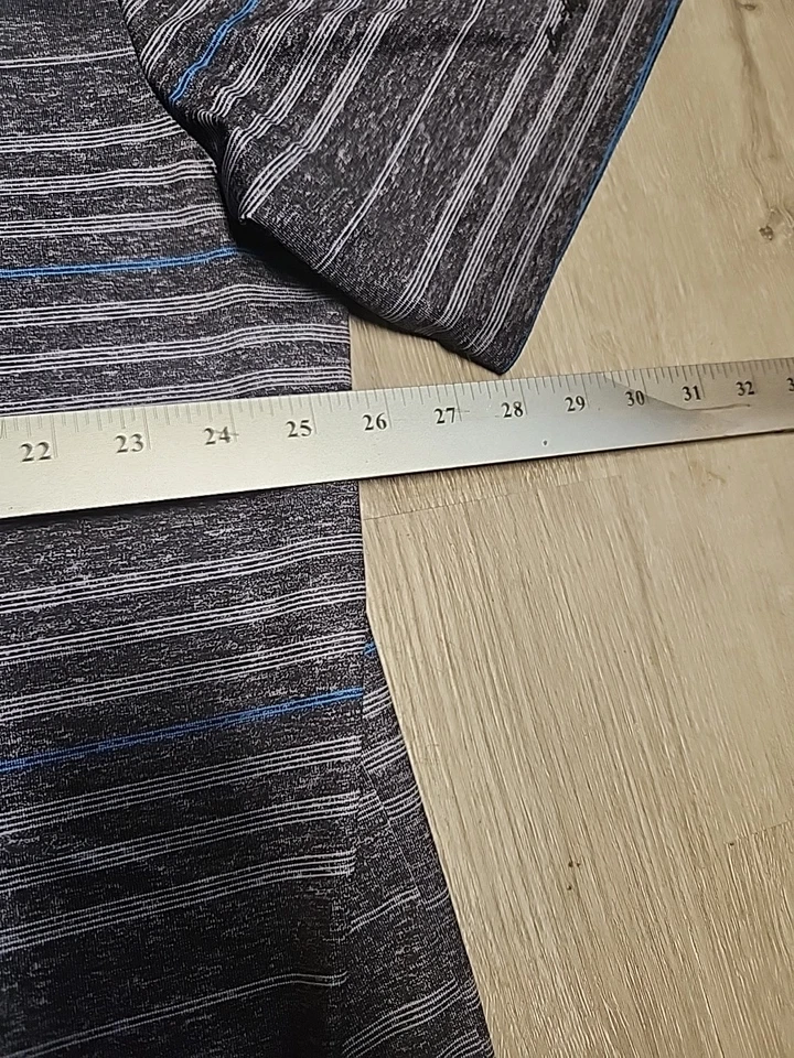 Ben Hogan Performance Golf Lightweight Gray Striped Polo Shirt Mens 2XL - Image 2 of 4