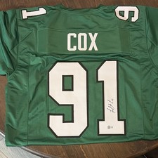 Philadelphia Eagles Fletcher Cox #91 Signed Football Jersey Original