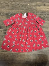 Vintage Teddy Bear Kids Dress Red Hearts Size 6x 90s Casual Kids Made In USA