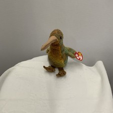 TY Beanie Baby - BEAK the Kiwi Bird 5.5 inch - MWMT's Stuffed Animal Toy