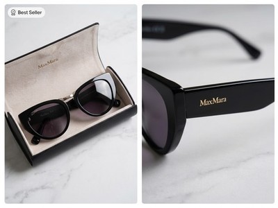 Product Description: MaxMara Cat-Eye Sunglasses   Timeless Elegance