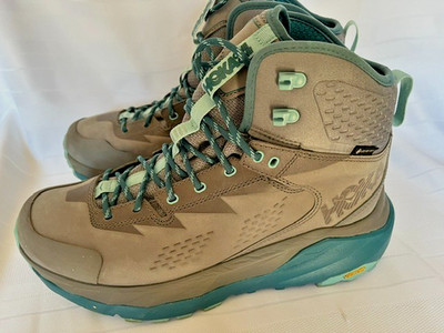 Size 10 - Hoka One One HOKA Sky Kaha Frost Grey Aqua Haze W