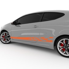 2x Seitenaufkleber Auto | Racing Design Streifen | Sport Sticker | N6A28A