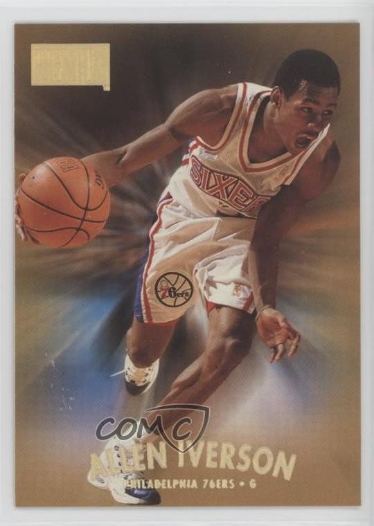 1997-98 Skybox Premium Reebok Bronze Allen Iverson #100 HOF 12am