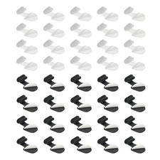 0.9 Inch USB Type C Dust Plug, 40 Pcs Anti Dust Plug Cover, Black/White/Clear
