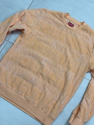 追尾/関税/送料込 17SS SUPREME Logo Stripe Terry Crewneck s-l400.jpg